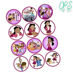 The Proud Family Cupcake Toppers Template Printable Instant Download