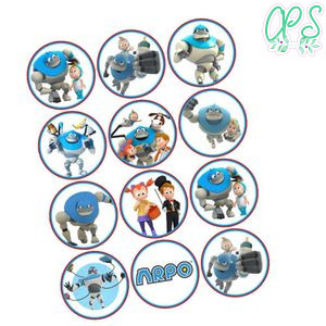 Arpo Cupcake Toppers Template Printable Instant Download