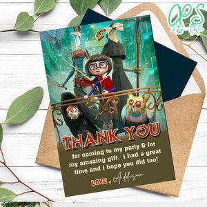 Dalia And The Red Book Thank You Card Customizable Template To Print At Home Instant Download