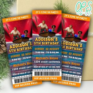 The Sea Beast Ticket Invitation Customizable Template Instant Download