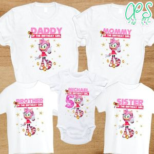 Amy rose Family Birthday Vacation PNG file template