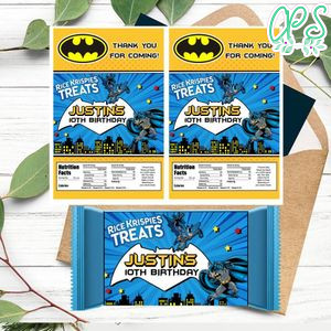 Batman Rice Krispies Treats Template Printable Instant Download