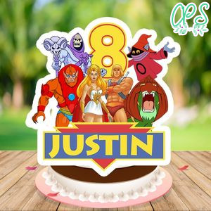 He-man Birthday Cake Topper Template Printable Instant Download