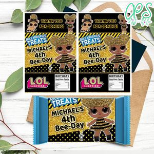 Lol Queen Bee Rice Krispies Treats Template Printable Instant Download