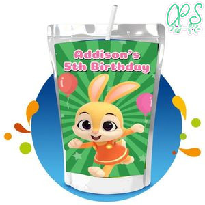 Jeni pinkfong Capri Sun Birthday Labels Digital File Printable Instant Download