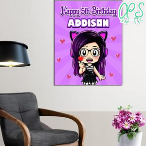 Kori Juega Birthday Poster Digital File Printable Instant Download