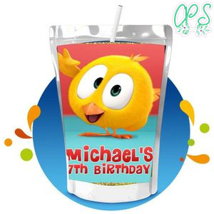 Pollito Chicky Capri Sun Birthday Labels Digital File Printable Instant Download