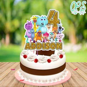 Reino Infantil Cake Topper Template Printable Instant Download