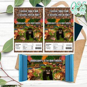 Jungle Minecraft Rice Krispies Treats Template Printable Instant Download