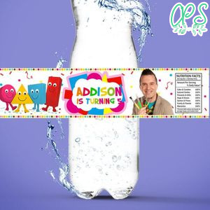 Mister Maker Birthday Water Bottle Label Template to Print at Home Instant Download