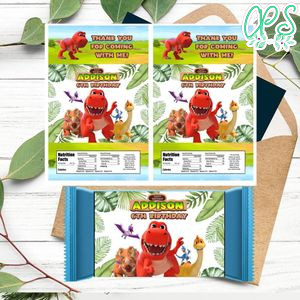 Little Dino School Rice Krispies Treats Template Printable Instant Download