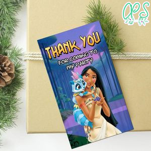 Pocahontas Thank You Tag Customizable Template To Print At Home Instant Download