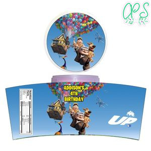 Disney Pixar Up Cotton Candy Label Template To Print At Home Instant Download