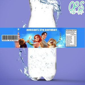 The Stolen Princess Birthday Water Bottle Label Template To Print At Home Instant Download