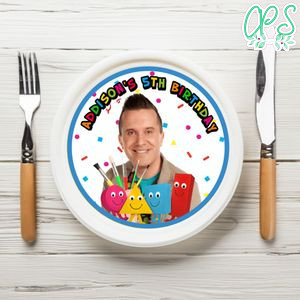 Mister Maker Birthday Plate Template Customizable To Print At Home Instant Download