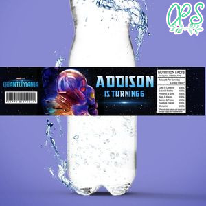 Ant man Birthday Water Bottle Label Template to Print at Home Instant Download