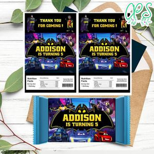 Batwheels Rice Krispies Treats Template Printable Instant Download