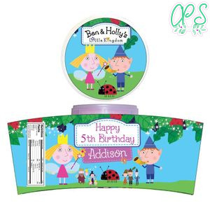 Ben And Holly's Little Kingdom Cotton Candy Label Template To Print At Home Instant Download