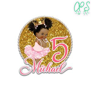 African Princess Cupcake Toppers Template Printable Instant Download