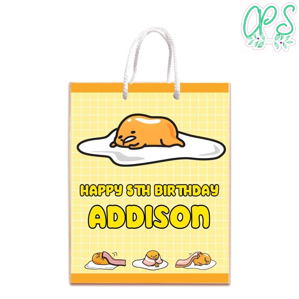 Gudetama Gift Bag Label Template Printable Instant Download