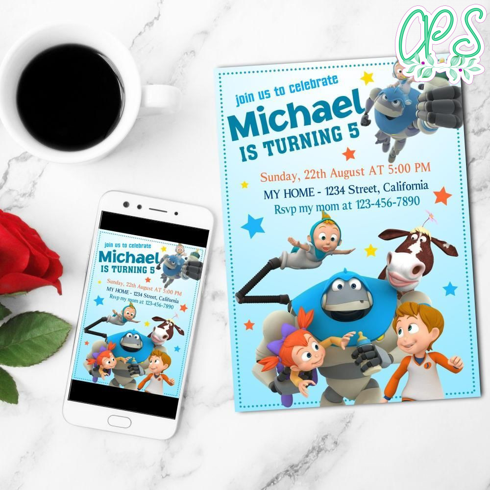 Arpo Mobile Invite Customizable Template Instant Download