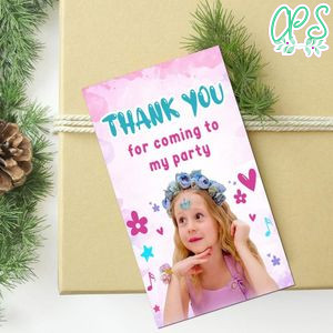 Nastya Thank You Tag Customizable Template To Print At Home Instant Download