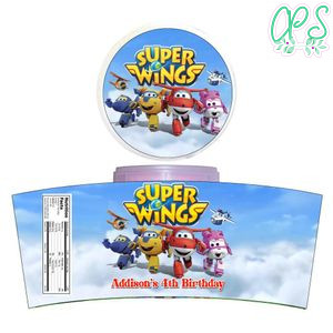 Super Wings Cotton Candy Label Template To Print At Home Instant Download
