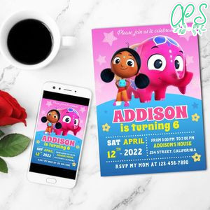 Deepa & Anoop Invitation Customizable Template to Print at Home Instant Download