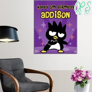 Badtz Maru Birthday Poster Digital File Printable Instant Download