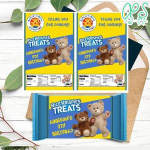 Build a bear Rice Krispies Treats Template Printable Instant Download