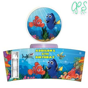 Finding Dory Nemo Cotton Candy Label Template To Print At Home Instant Download