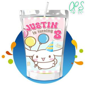 Cinnamoroll Capri Sun Birthday Labels Digital File Printable Instant Download