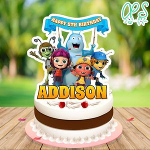 Beat bugs Cake Topper Template Printable Instant Download