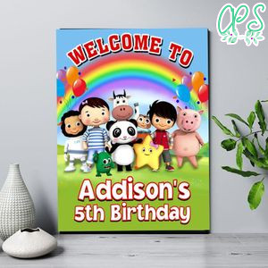 Little Baby Bum Birthday Welcome Sign Digital File Printable Instant Download
