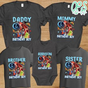 Over the moon Family Birthday PNG file template