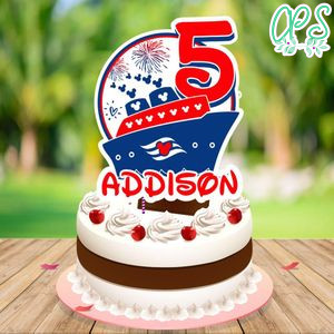 Disney Cruise Cake Topper Template Printable Instant Download