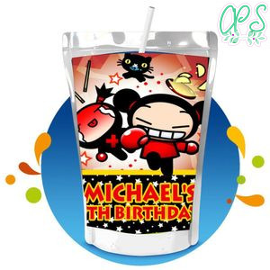 Pucca Capri Sun Birthday Labels Digital File Printable Instant Download