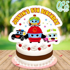 Super rescue team Cake Topper Template Printable Instant Download