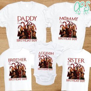 House of the Dragon Family Birthday PNG file template