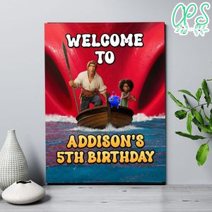 The Sea Beast Birthday Welcome Sign Digital File Printable Instant Download