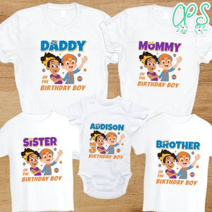 Blippi and Meeka Birthday Family Party PNG file template