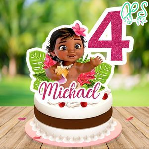 Moana Cake Topper Template Printable Instant Download