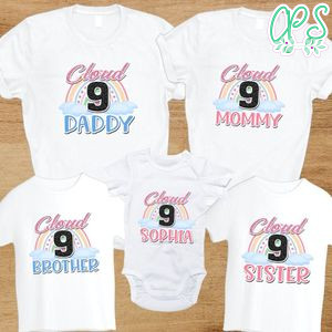 Cloud Nine Family Birthday Party T-Shirt
