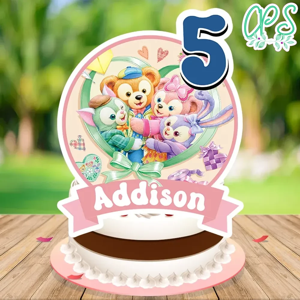 Duffy and friends Birthday Cake Topper Template Printable ...