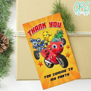 Ricky Zoom Thank You Tag Customizable Template To Print At Home Instant Download