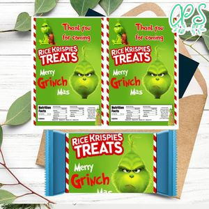 Grinch Rice Krispies Treats Template Printable Instant Download