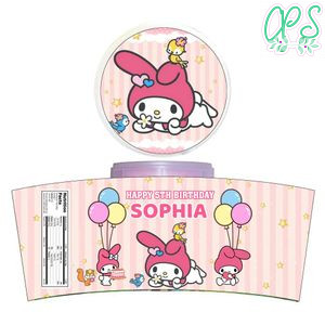 My Melody Cotton Candy Label Template To Print At Home Instant Download