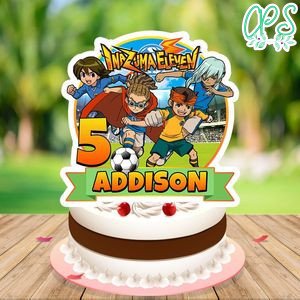 Inazuma Eleven Birthday Cake Topper Template Printable Instant Download