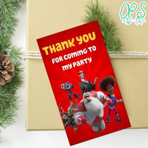 Superklaus Thank You Tag Customizable Template To Print At Home Instant Download