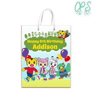 Shimajiro Gift Bag Label Template Printable Instant Download